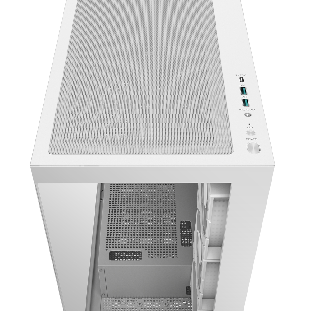ピラーレスデザインPCケース・シングルチャンバー設計「CG580 4F